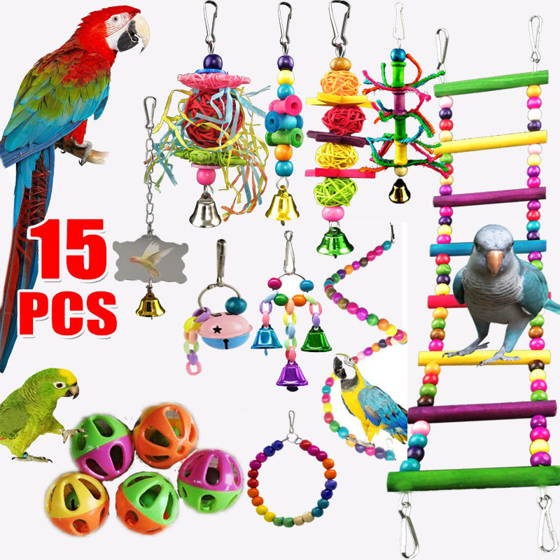 Combination Parrot Bird Toys Accessories Articles Parrot Bite Pet